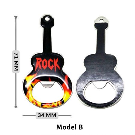 Apribottiglie a forma di chitarra Rock con magnete