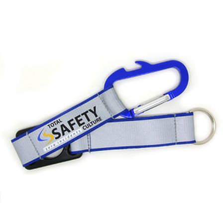 porte-clés à sangle courte personnalisée avec mousqueton