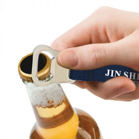개인화된 야외 맥주 병 따개 카라비너 열쇠고리