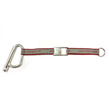led carabiner lanyard with metal bottle opener tool