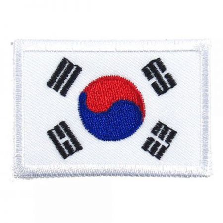 Naszywka z flagą Korei Południowej - Naszywka z flagą Korei Południowej