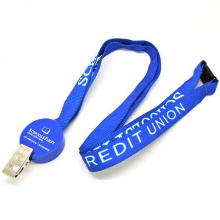 cordón LED azul personalizado