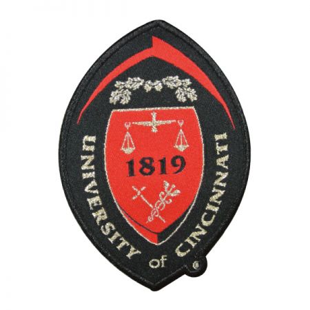 Patches Tecidos Com Prata Metálica