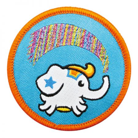 Patches Woven em Cores do Arco-Íris