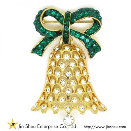 Broche Kerstbel - Groothandel Bel Broche