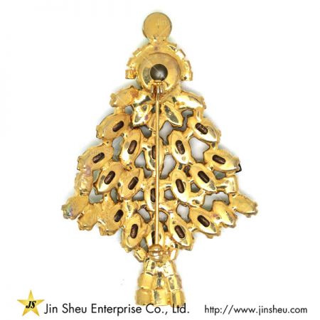 flitsende kerst broche