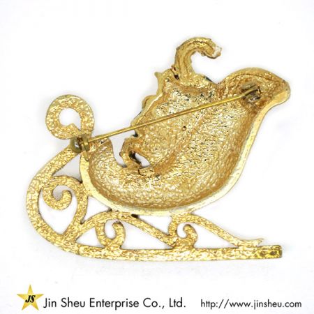 kerstkrans broche