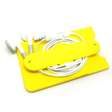 custom logo silicone snap card holder stand