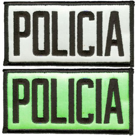 Patches de police qui brillent dans le noir