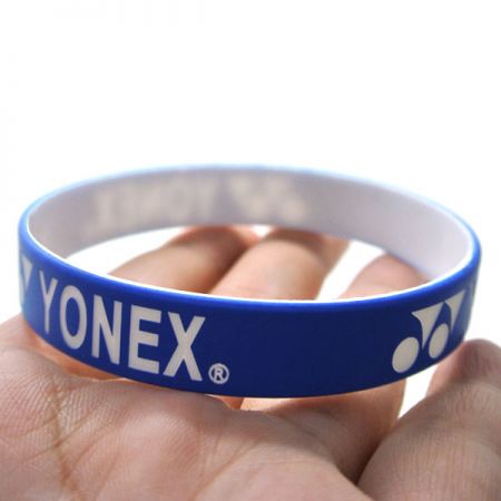 bracelets en silicone promotionnels deux couleurs pas chers