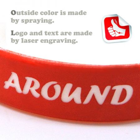 bracelet en silicone personnalisé en gros avec logo