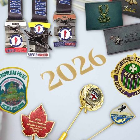 2026年カレンダー - 2026年はカスタムラペルピン、メダル、レザーパッチの新しい年であり、Jin Sheuは常にあなたの誇り高くサポートする製造業者です。