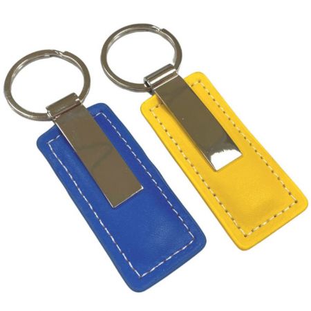 高品質レザーキーフォブ