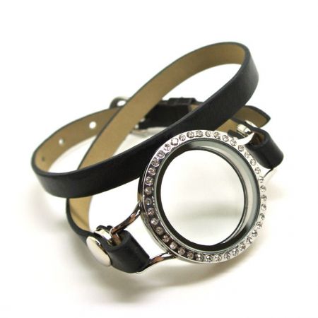 drijvende bedel medaillon armbanden