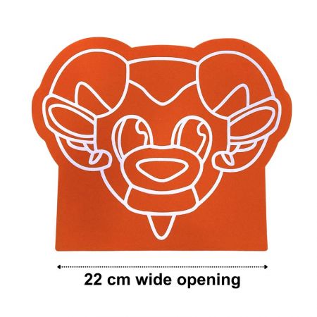 Aangepaste logo bedrukte schuimhand met 22 cm brede opening