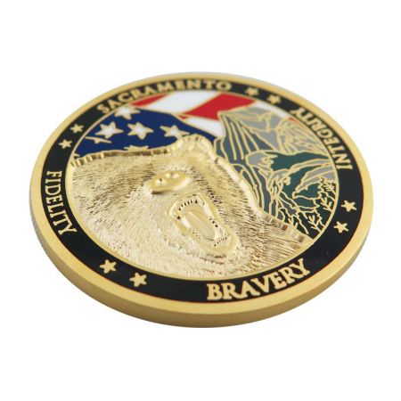 Two Tones Plating Coins - Metal Two Tones Plating Coins