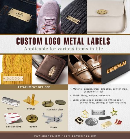 Aangepaste logo metalen labels