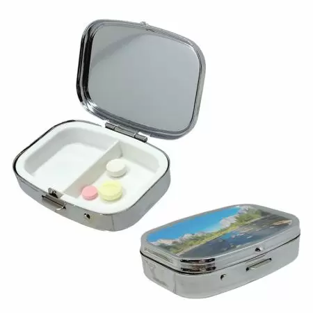 Metal Pill Box - metal pill box with customization option