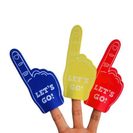 Benutzerdefinierte bedruckte Schaumstoff 1 Finger