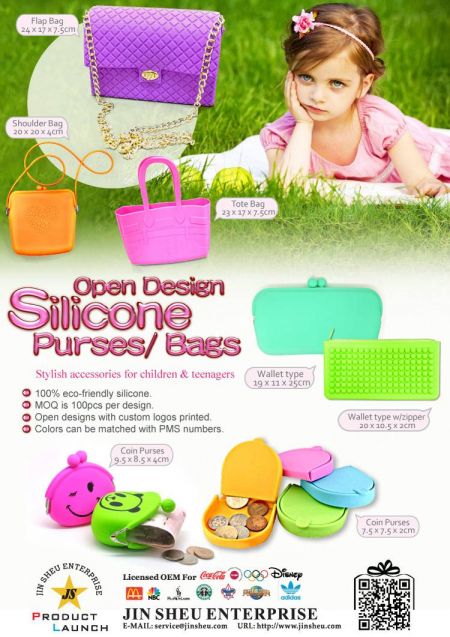 Offene Design-Silikonbörsen/Taschen