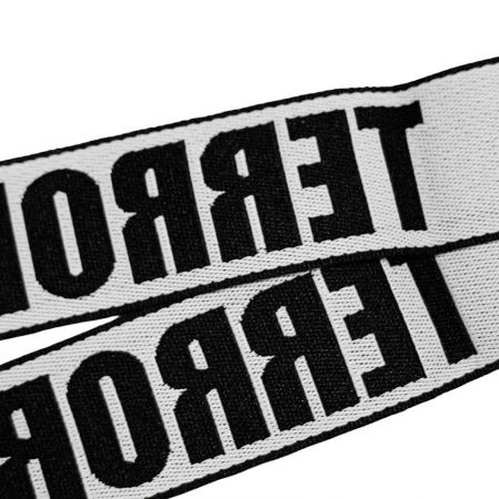 reverse side of 2-color woven lanyard