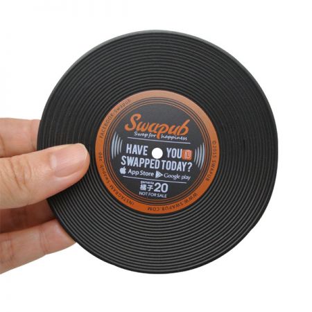 sous-verre rétro pour platine