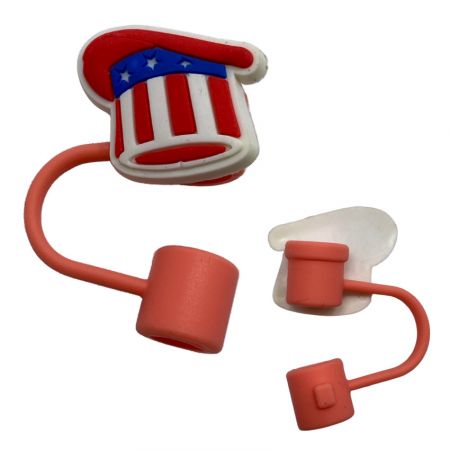 couvercle de capuchon en paille thème USA