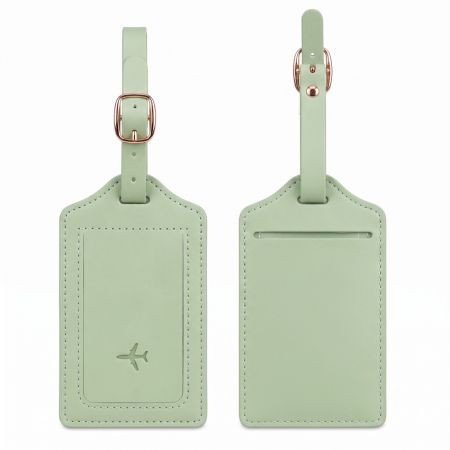 Soft-Touch Pull-Up PU Leren Bagagelabels