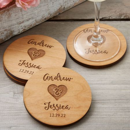 Custom Wood Coasters - Custom Wood Drink Coasters
