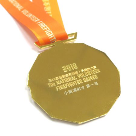 medallas de chapado en oro personalizadas