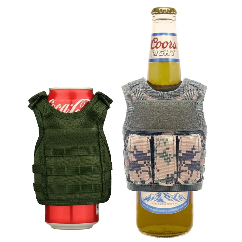 Bierblikjes mouwen in militaire stijl