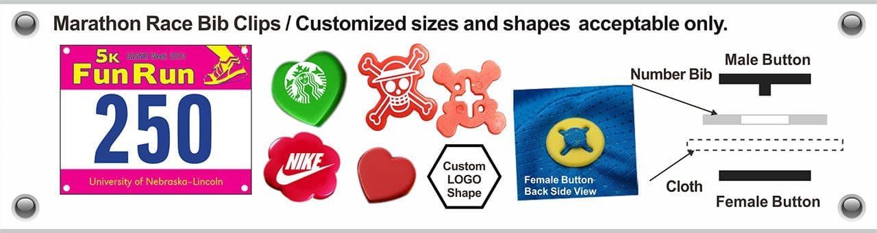 Magnetic Race Bib Holders - 5 Pairs, Premium Running Bib Clips For Marathon, Cycling, No-Pin Attachment