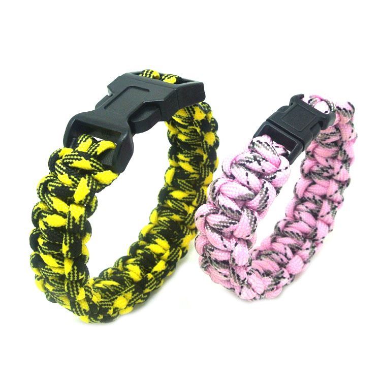 Multi-Colored Parachute Cord Bracelet - Parachute String Bracelet, Keychain & Enamel Pins Promotional Products Manufacturer