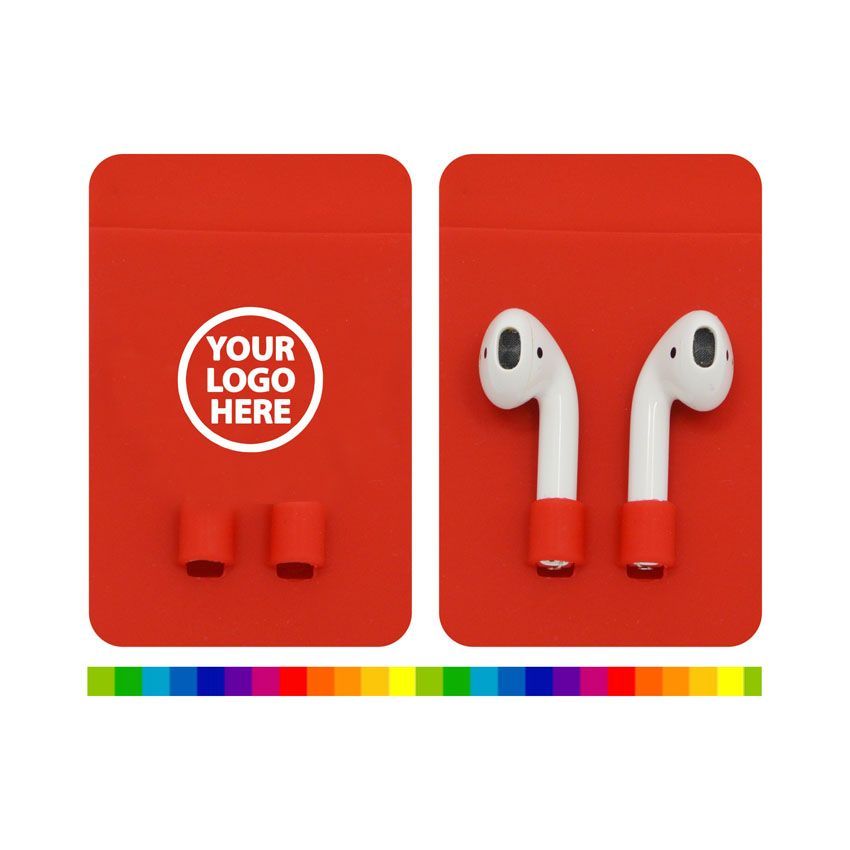 ワイヤレスイヤホンホルダー付きシリコンモバイルウォレット パーソナライズされた金属およびシリコンプロモーショナルアイテム カスタムキー