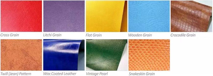 Leather Swatches for Different Textures