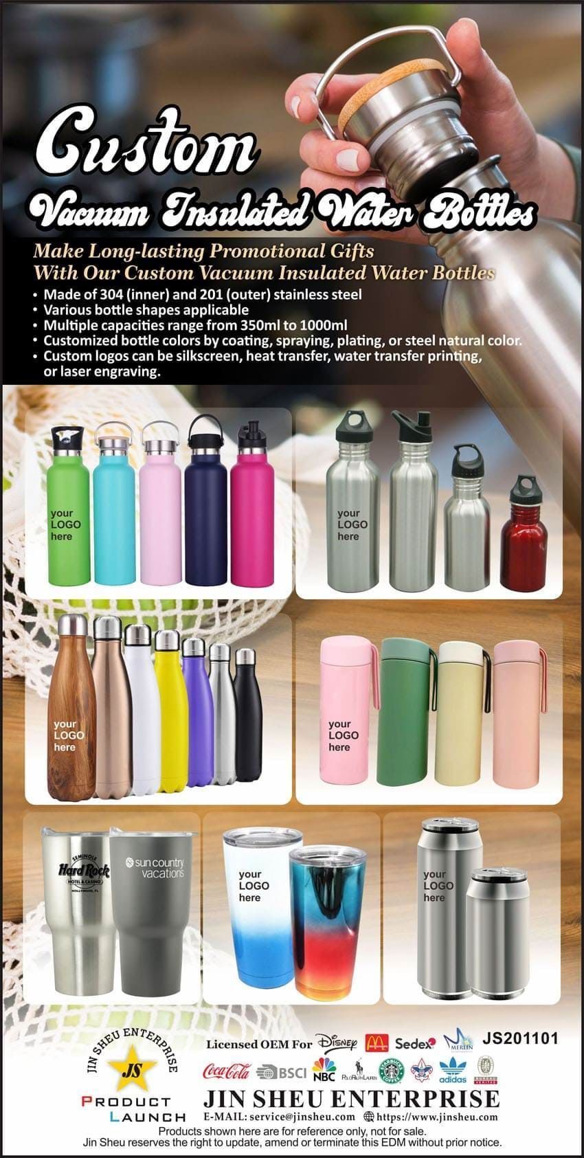 Персонализированная термальная бутылка для воды