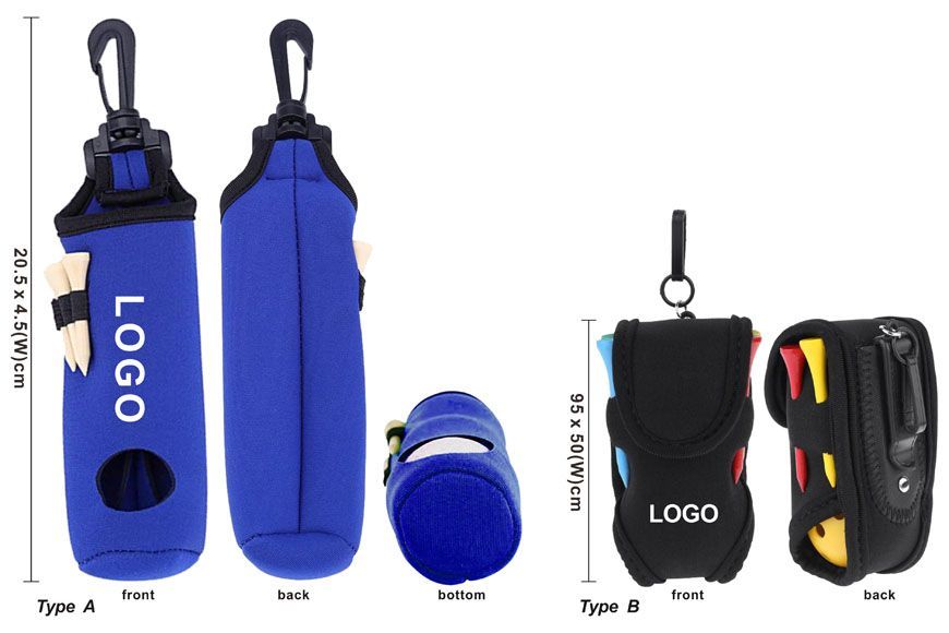 Golf Ball Bag Portable Golf Ball Case Waist Holder Bag Hook Clip Holding  Balls Tees Storage Pouch