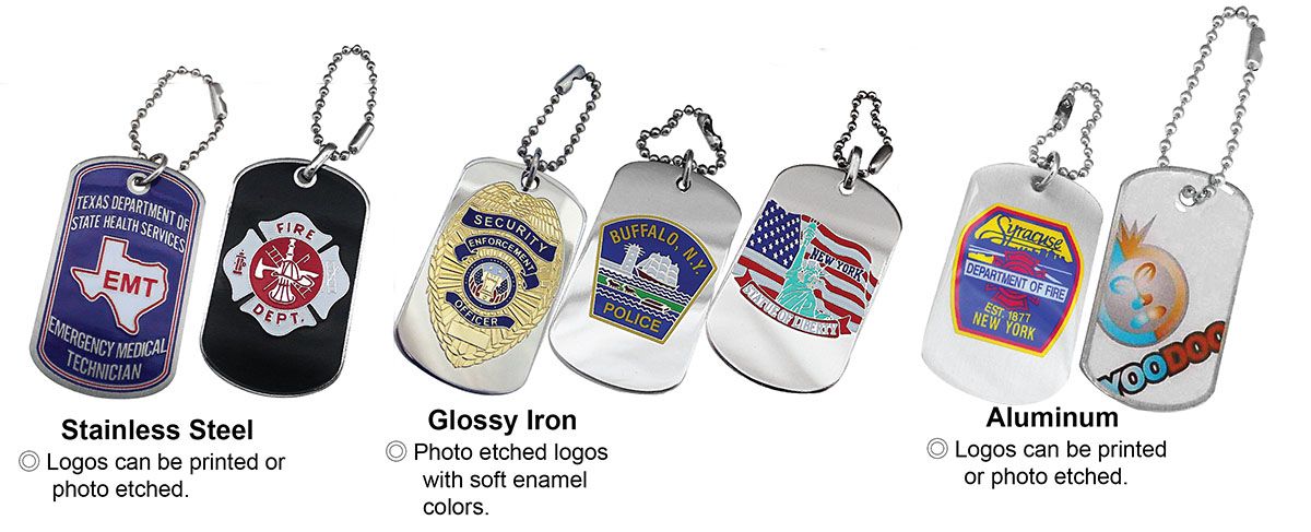 White Aluminum Dog Tags For UV Or Screen Printing