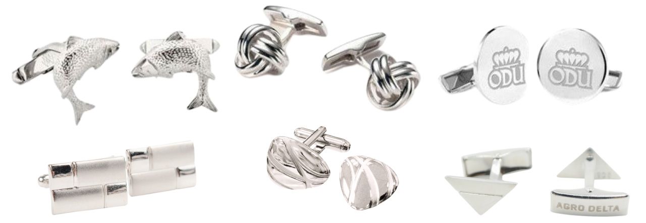 Custom Sterling Silver Cufflinks