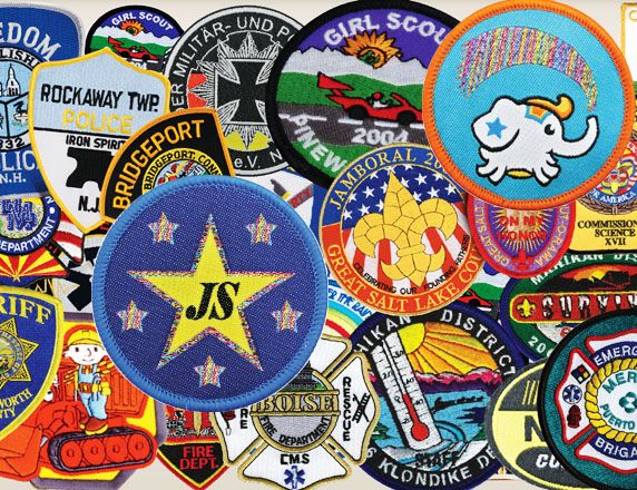 Custom Fabric Embroidered Patch Badges Sew on Embroidery Patches