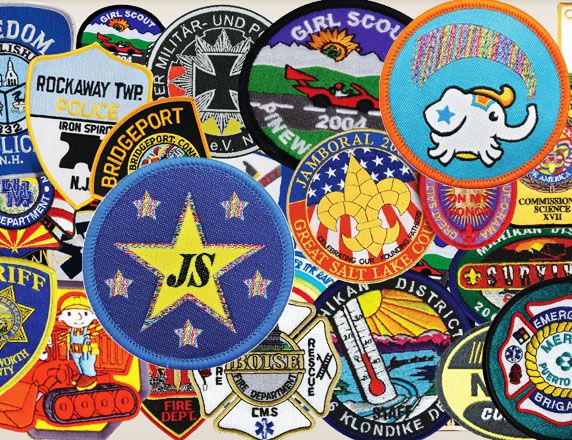 Bestickte Logo-Patches