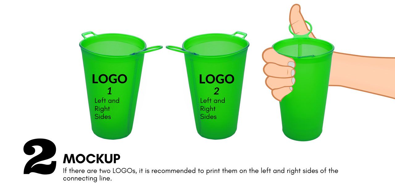 Dual Logo Cup Printing: Aesthetic Balance