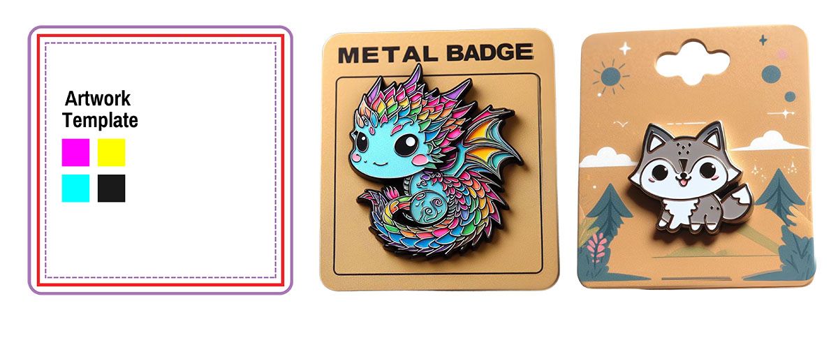 Pins Pacaging Custom Backing Cards | Personalized Metal & Silicone Promotional Items ...