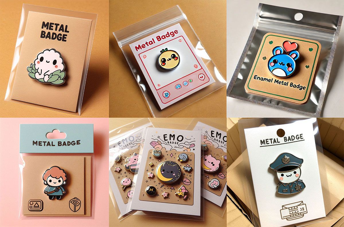 Pins Pacaging Custom Backing Cards | Personalized Metal & Silicone Promotional Items ...