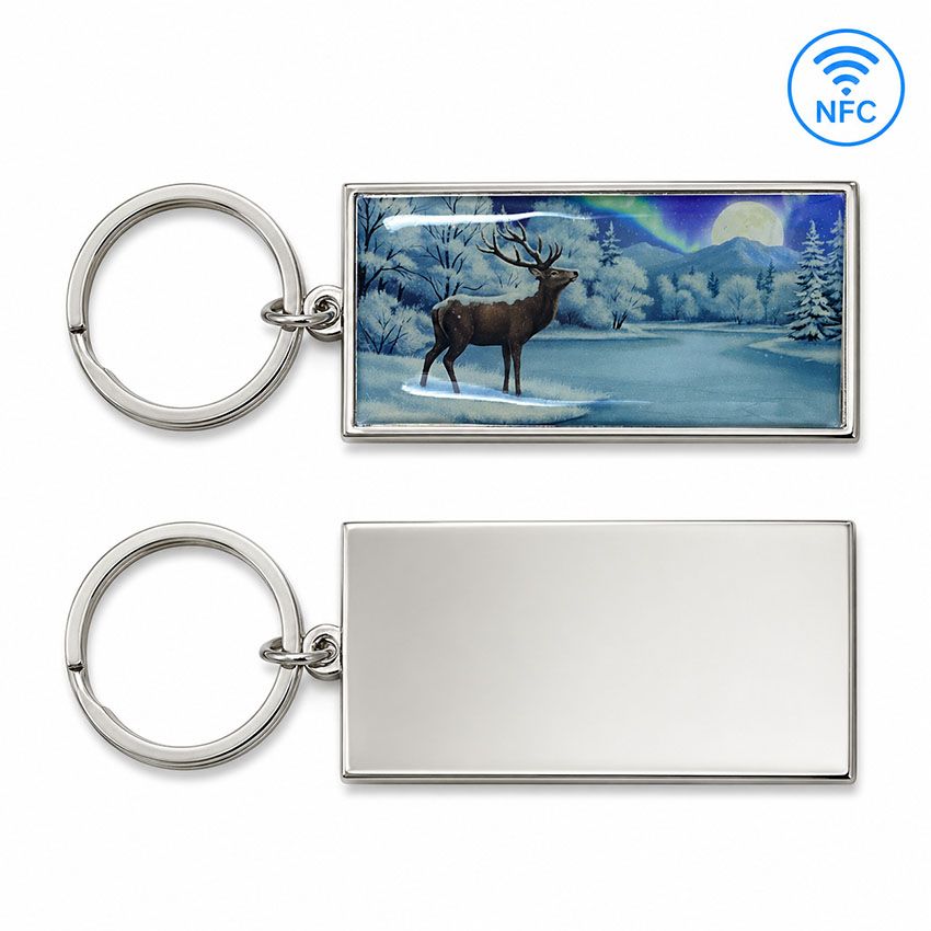 Custom NFC Keychain | Personalized Metal & Silicone Promotional Items ...