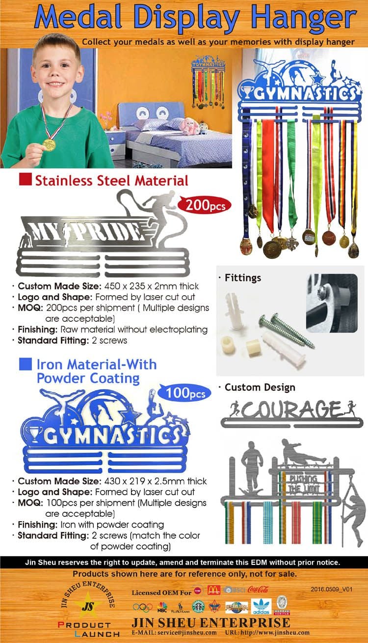 Colgadores para exhibir medallas, Fabricante de productos promocionales y  artículos con logotipo