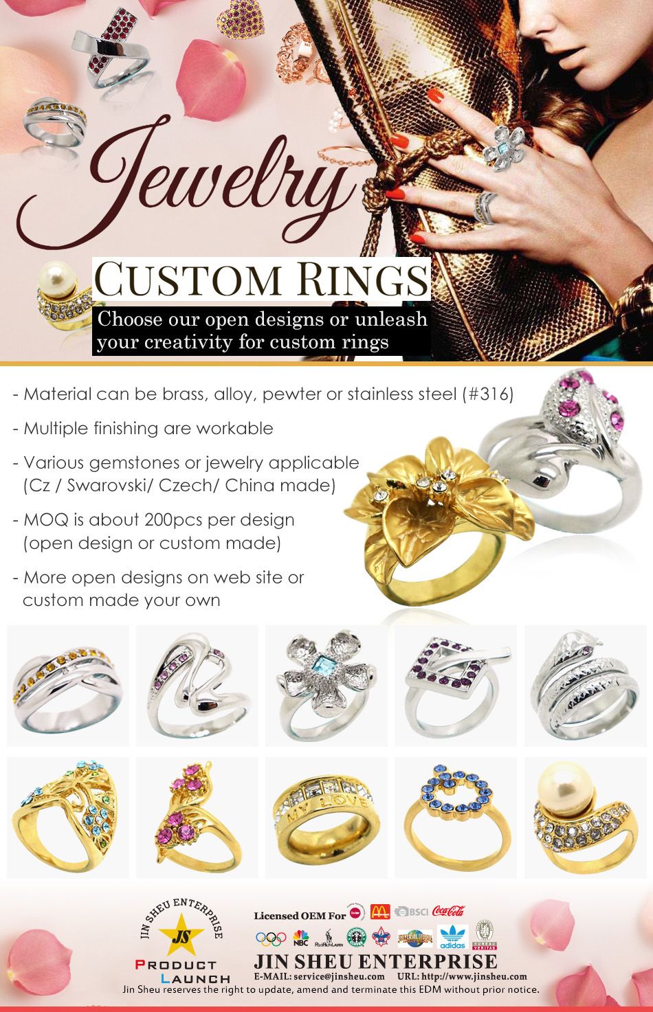 Jewelry Custom Rings | High-Quality Custom Promotional Products for ...