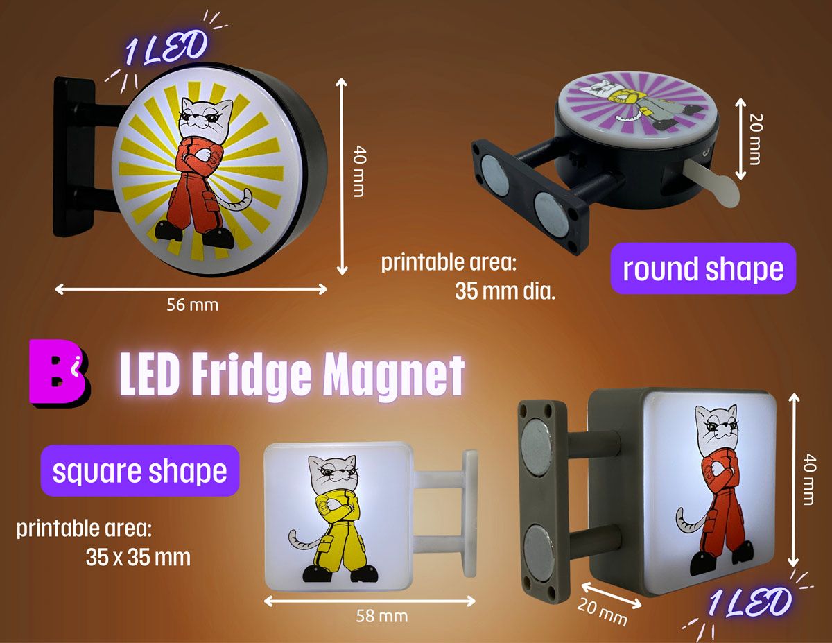 Led Magnets Custom Lightbox LED Keychains | Custom Promotional Products & Corporate ...