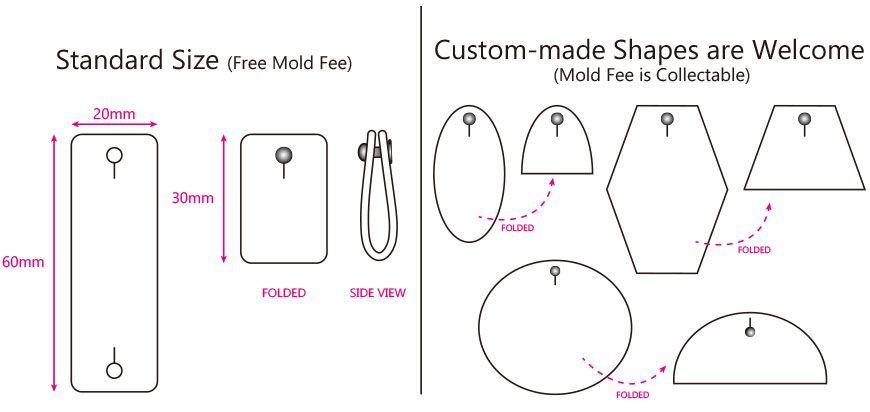 SEWACC 50pcs Handmade Leather Tags For Crochet & Crafts - PU Leather Labels With Holes For Sewing