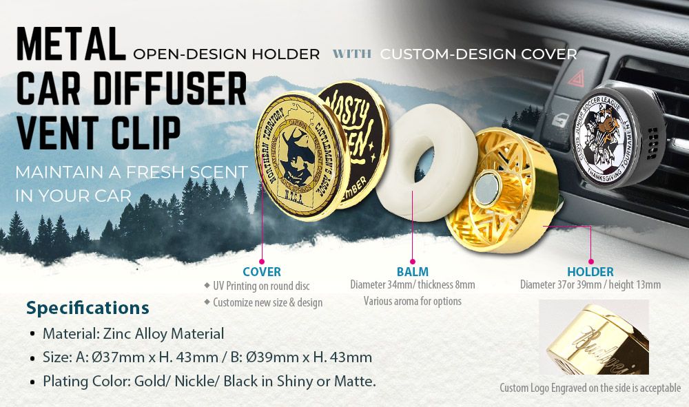 Metal Car Vent Diffuser Clips - Car Fragrance Diffuser Vent Clip ...